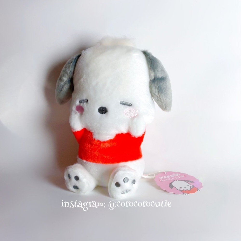 Kawaii Sanrio Pochacco Shy Plushie Toy Medium New